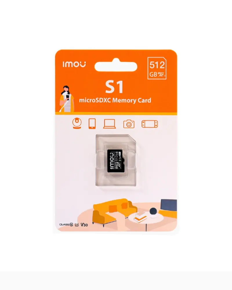 CARTE MÉMOIRE IMOU MICRO SD 512GB CLASSE 10 (ST2-512-S1)