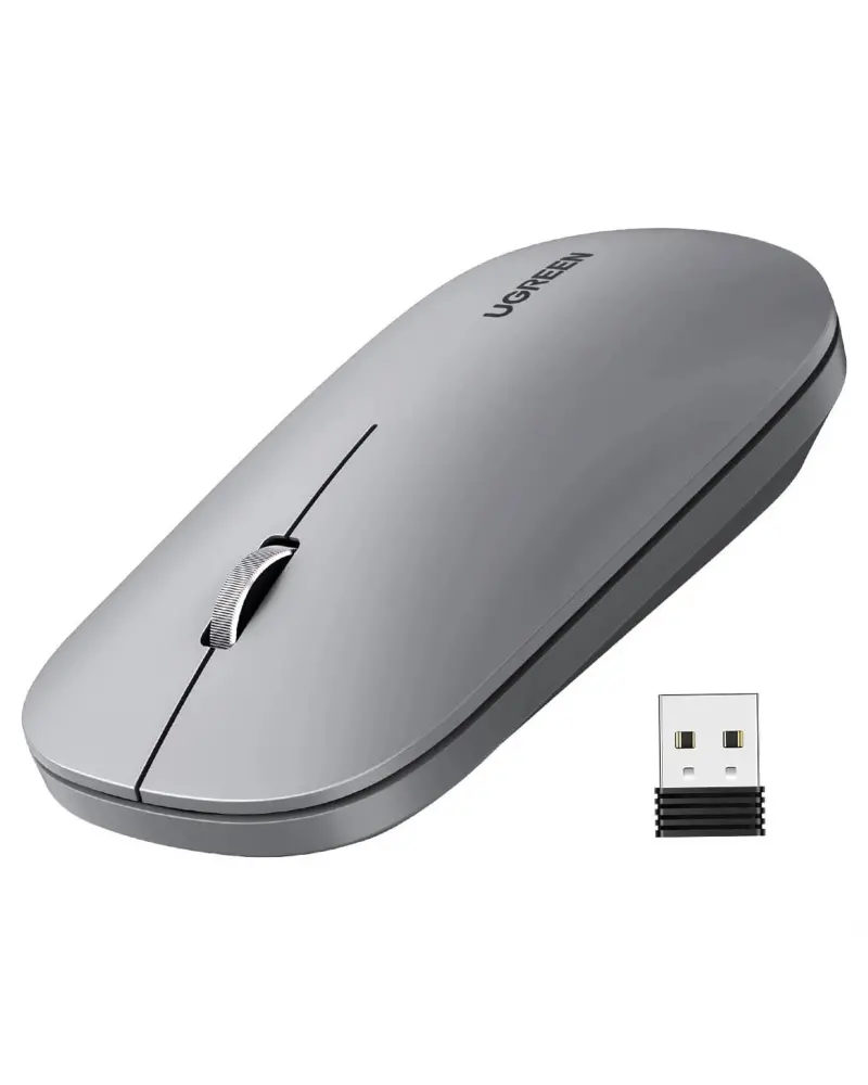 Souris sans fil 2.4 Ghz Ugreen 10 mètre Gris (90373)