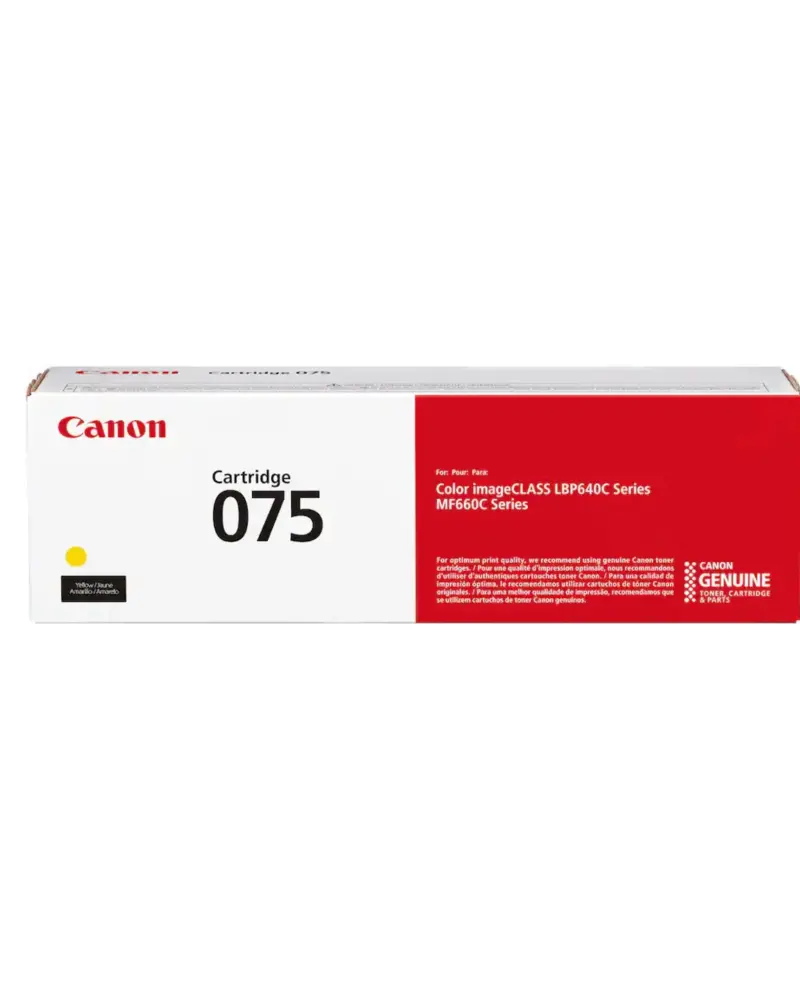 TONER ORIGINAL CANON 075 Jaune (6362C002AA)
