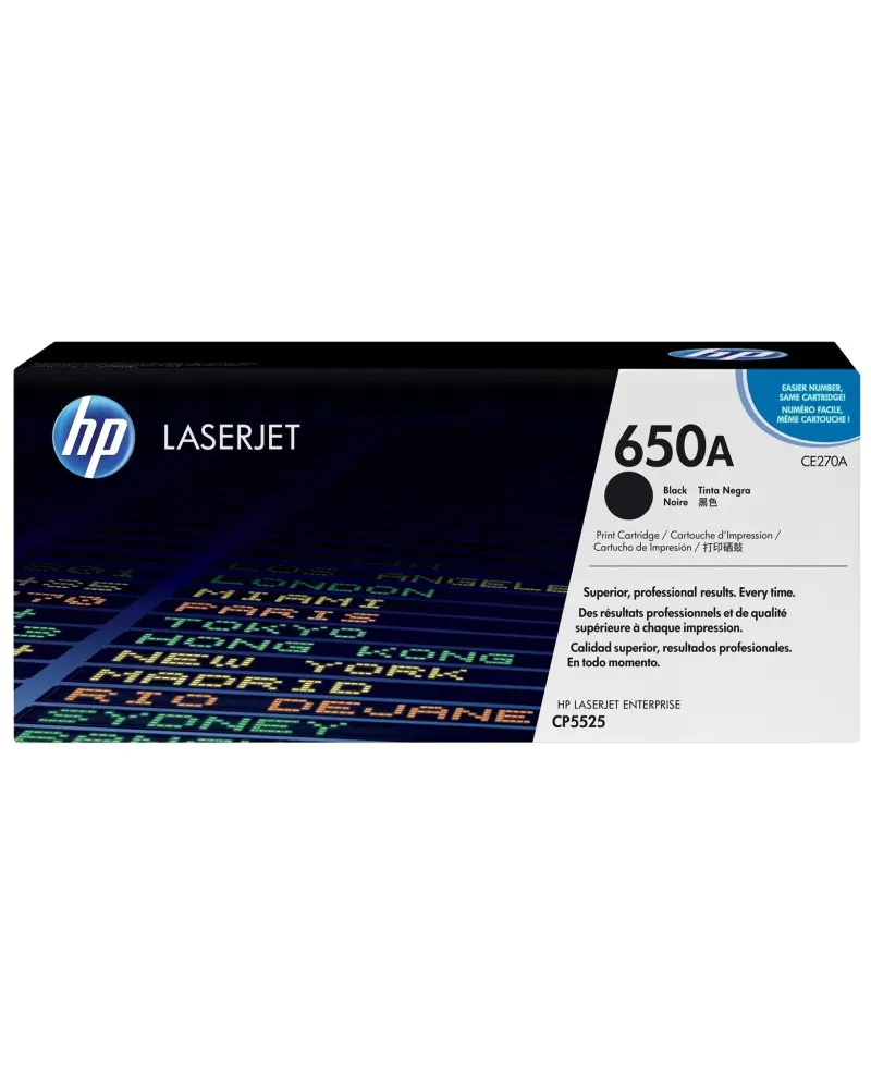 TONER ORIGINAL HP 650A NOIR (CE270A)